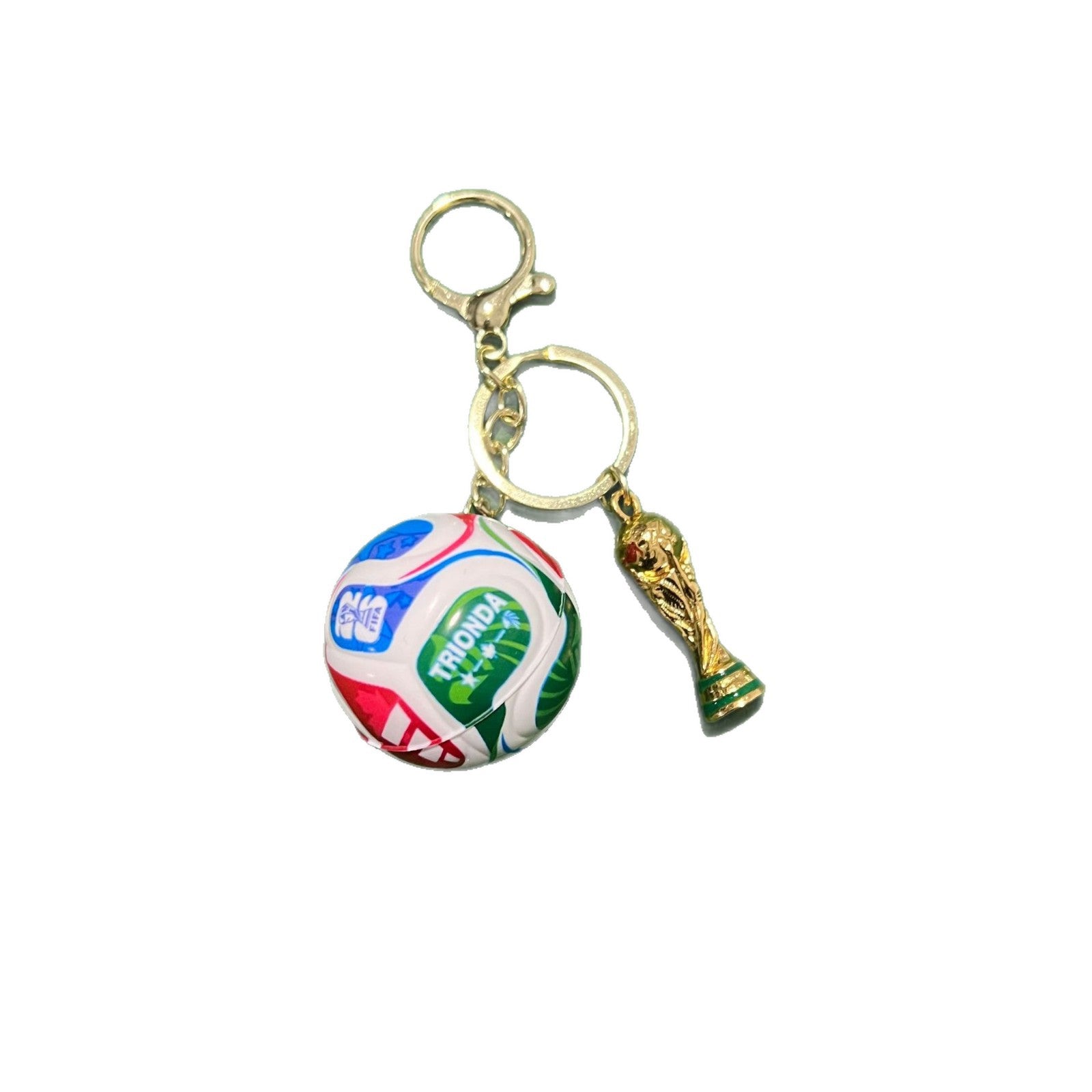 World Cup 2026 Soccer Ball & Trophy Keychain
