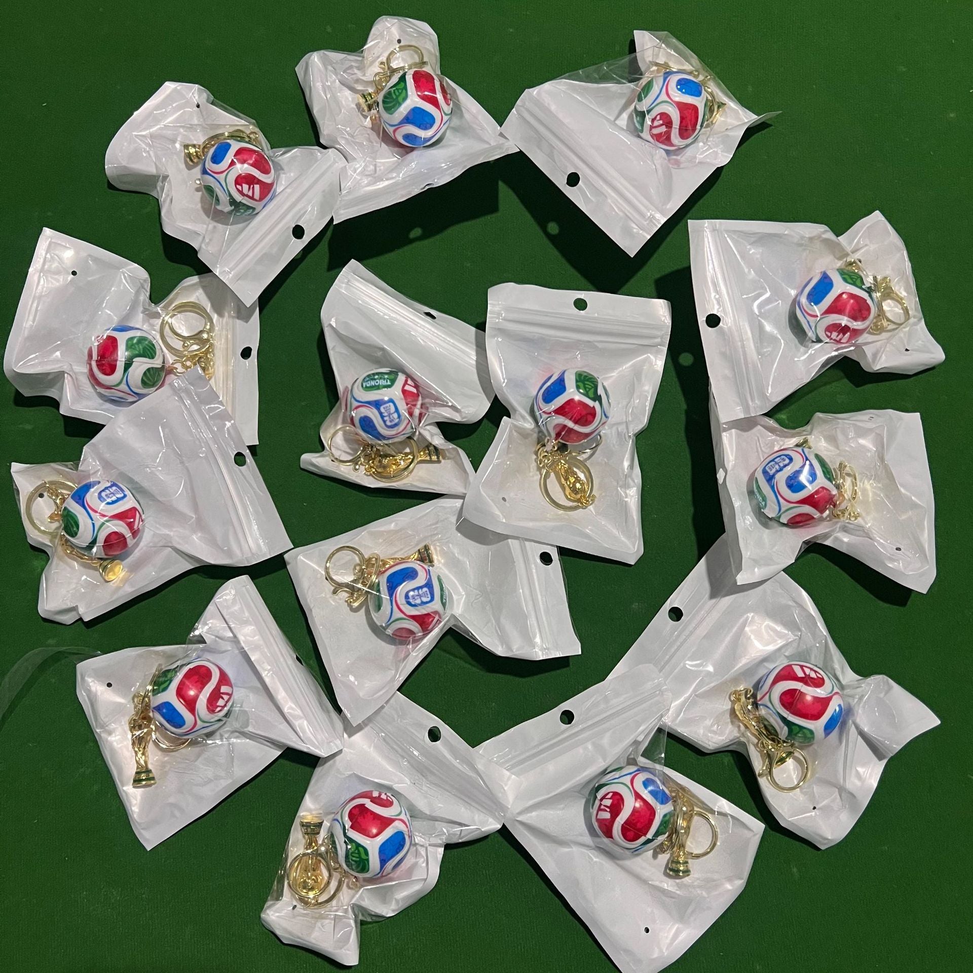 World Cup 2026 Soccer Ball & Trophy Keychain