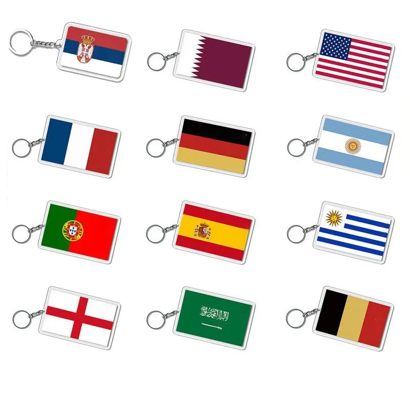 National Flag Keychains