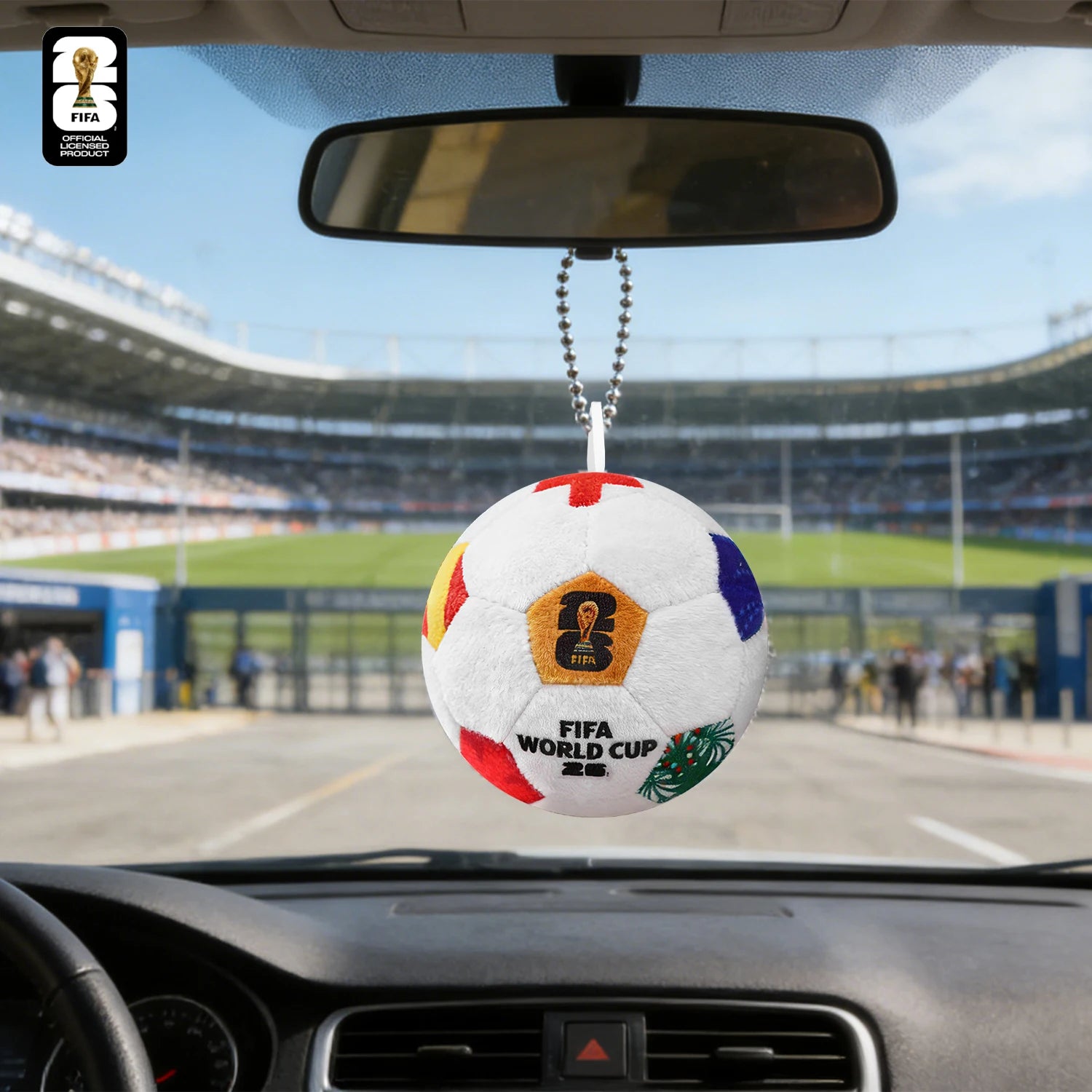 Official 2026 FIFA World Cup Soccer Ball Plush Keychain